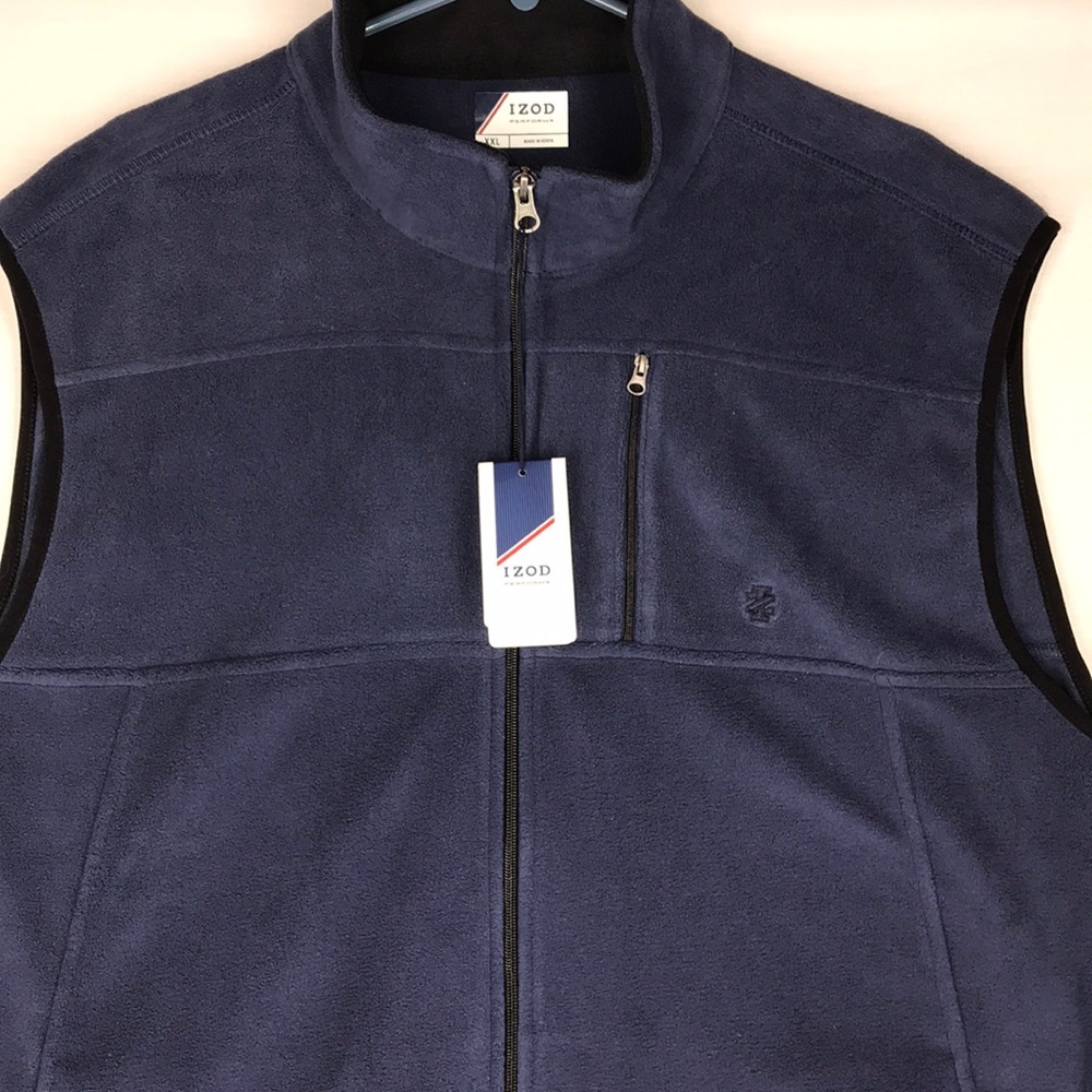 Izod Performx fleece vest full zip size XXL NWT